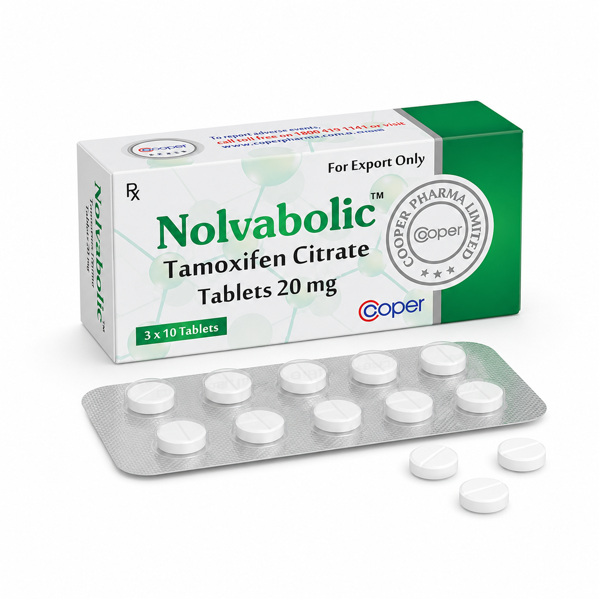 Cooper Nolvabolic Tamoxifeno - 30 Comprimidos