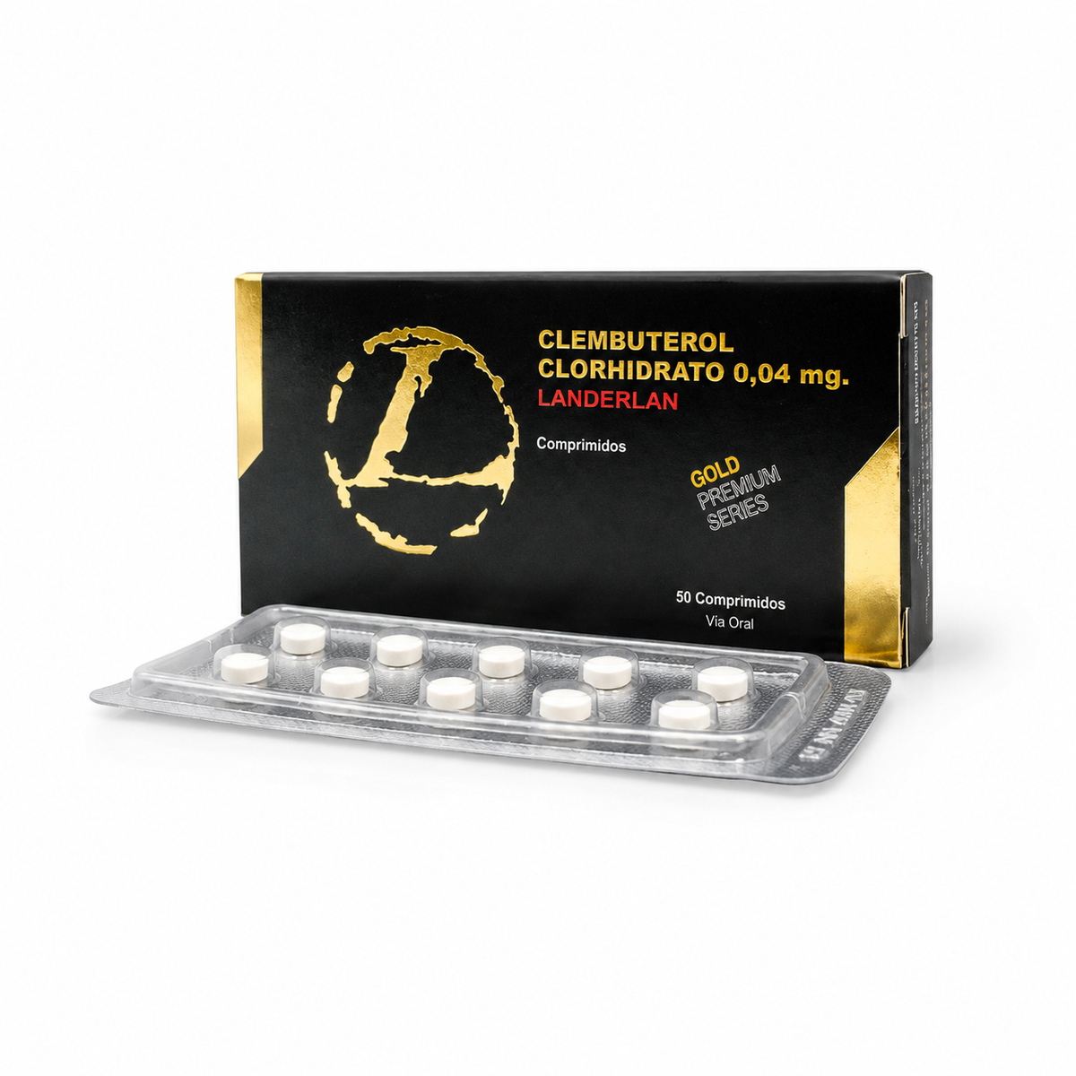 Gold Clembuterol 0,04 mg - 50 Comprimidos